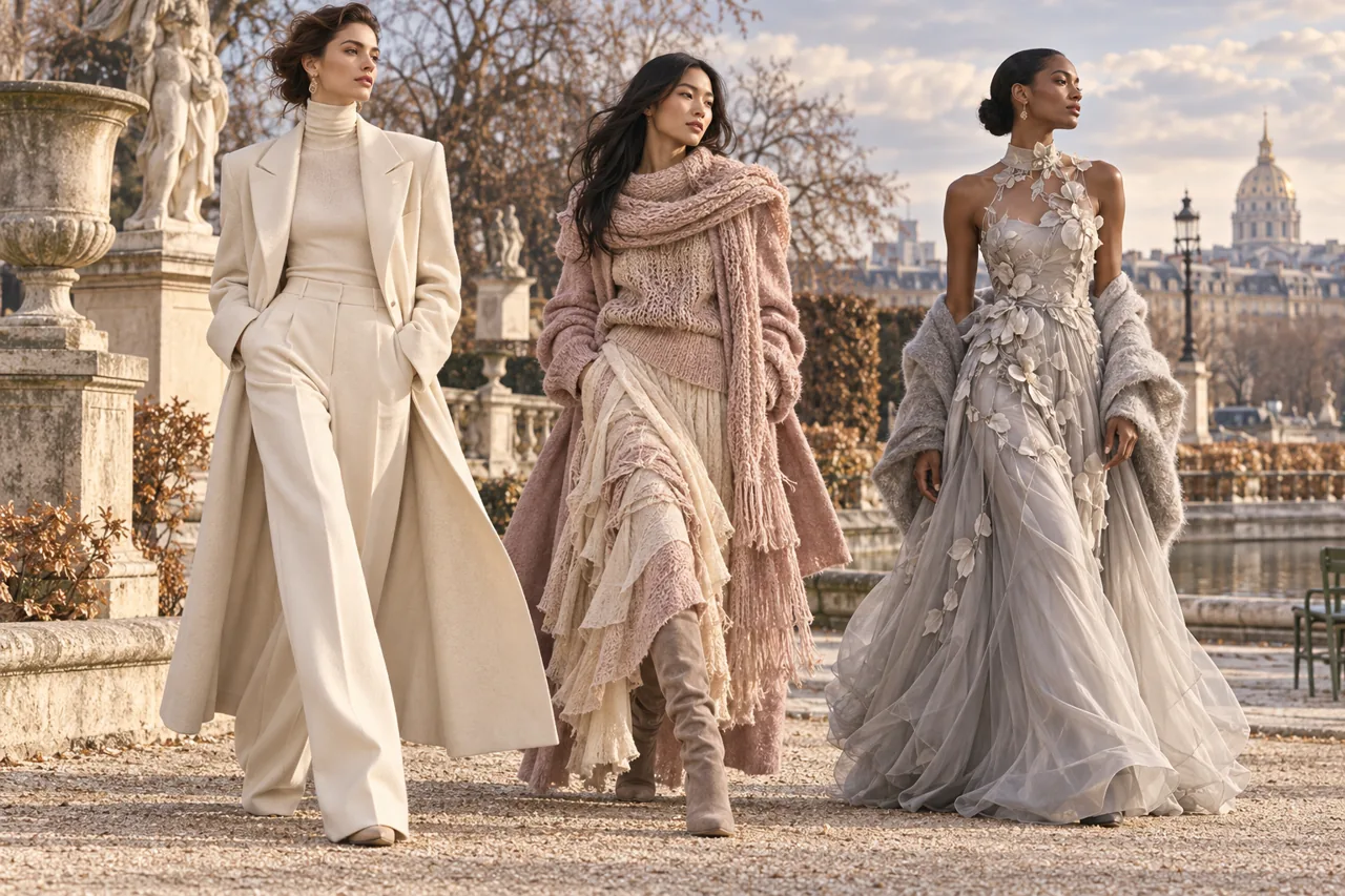 Tendances mode hiver 2026 : superpositions, coupes et détails délicats
